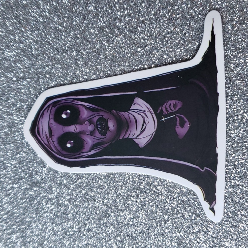 HORROR MOVIE waterproof sticker Nun